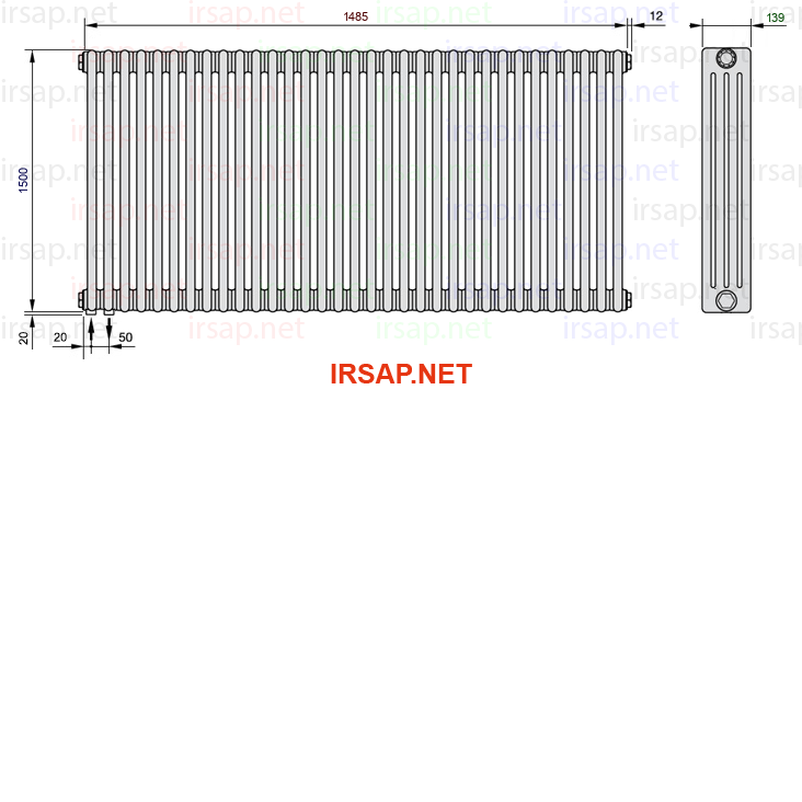 Радиатор IRSAP Tesi 41500/33 T18 CL 01
